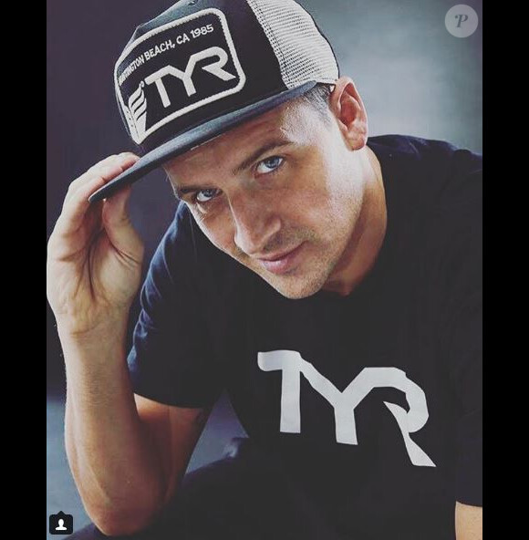 Ryan Lochte fait de la pub à son sponsor Tyr sur Instagram le 6 janvier 2018.