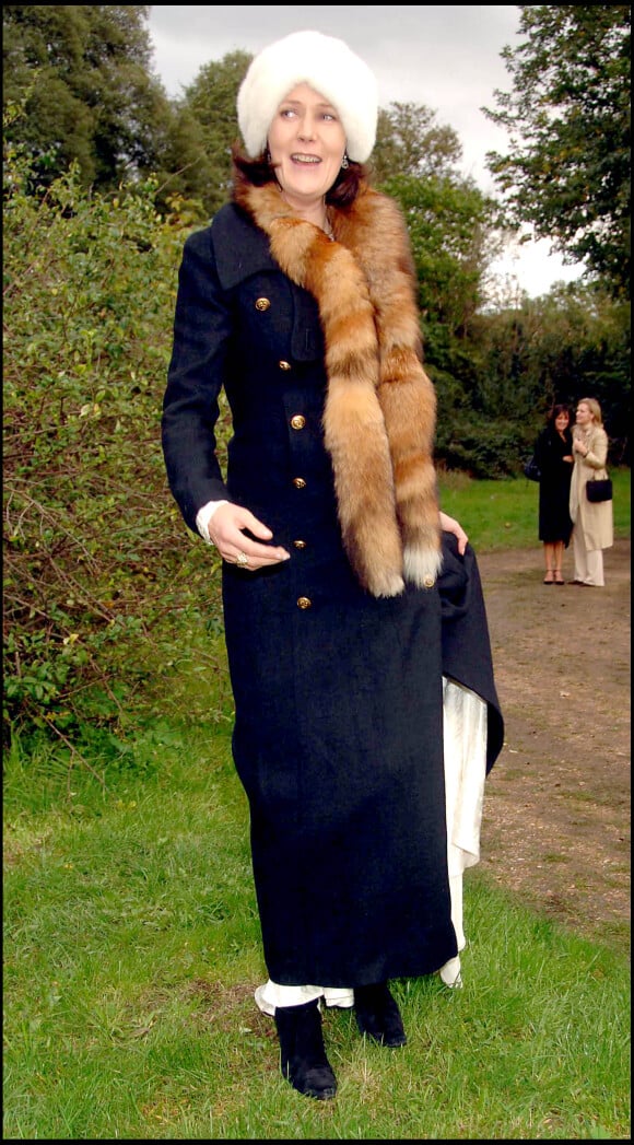 Lucy Helmore, qui fut l'épouse de Bryan Ferry, lors de son mariage avec Robin Birley à Londres, le 26 octobre 2006.