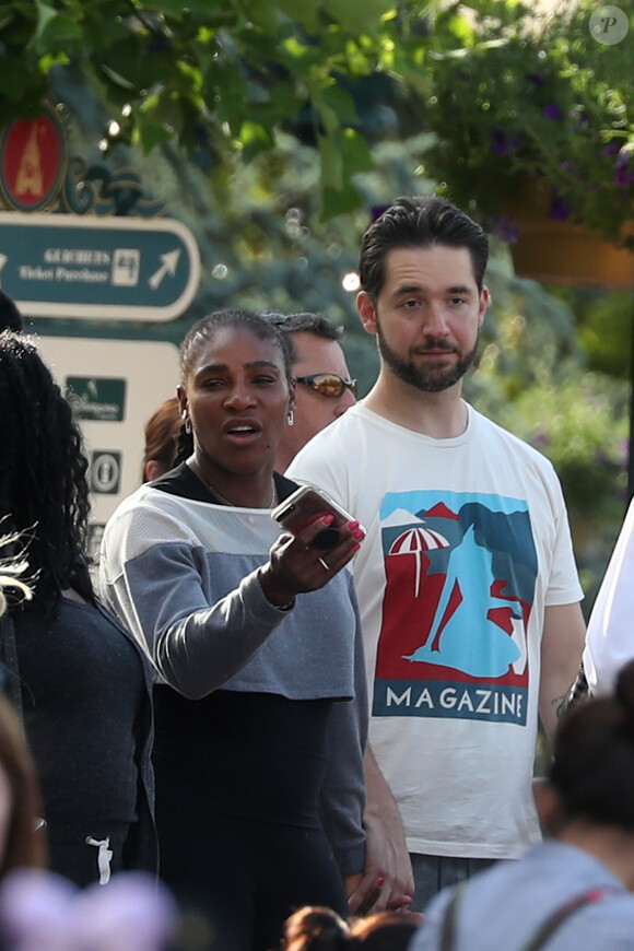 Exclusif - Serena Williams a visité le parc Disneyland Paris avec son mari Alexis Ohanian et leur fille Alexis Olympia Ohanian Jr et des membres de leur famille dont Oracene Price à Marne-la-Vallée le 7 juin 2018.