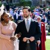 Serena Williams et Alexis Ohanian - Les invités arrivent à la chapelle St. George pour le mariage du prince Harry et de Meghan Markle au château de Windsor, Royaume Uni, le 19 mai 2018.