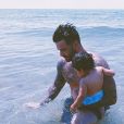 Ricardo et Laïa dans la mer - 5 juin 2018, Instagram