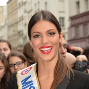 Iris Mittenaere (Miss France 2016) - Arrivées au défilé Haute Couture Jean Paul Gaultier Printemps-Eté 2016 à Paris, le 27 janvier 2016. © CVS-Veeren/Bestimage