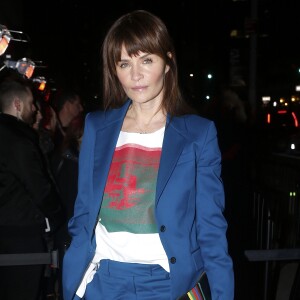 Helena Christensen - Les célébrités arrivent au défilé de mode Calvin Klein dans le quartier Financial District à New York lors de la Fashion Week, le 13 février 2018
