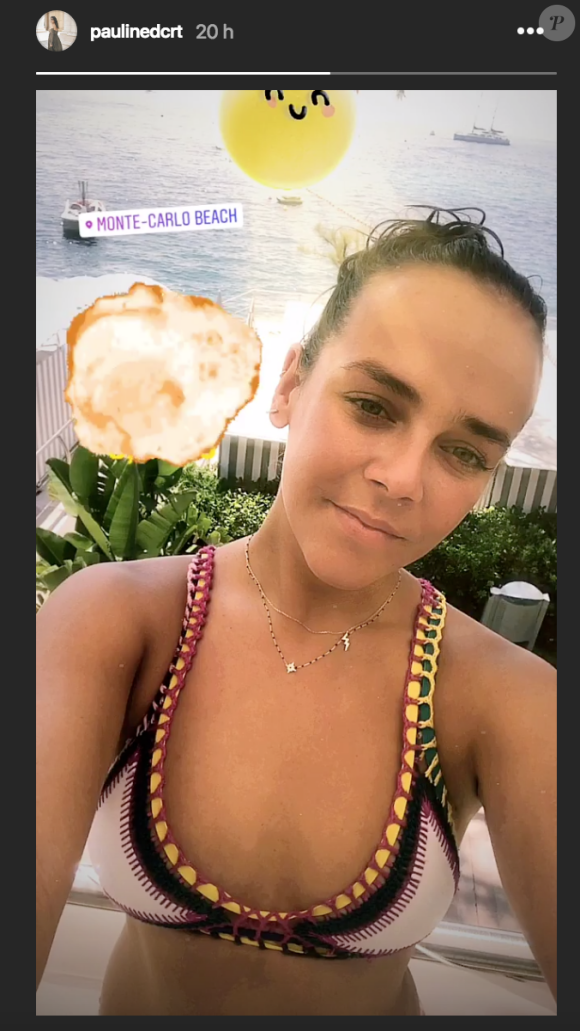 Pauline Ducruet pose en bikini à Monaco, vendredi 27 juillet 2018.