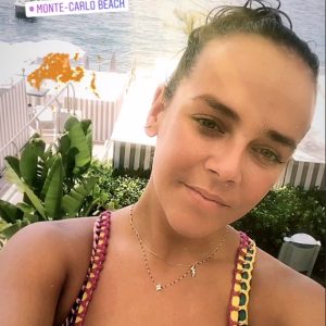 Pauline Ducruet pose en bikini à Monaco, vendredi 27 juillet 2018.