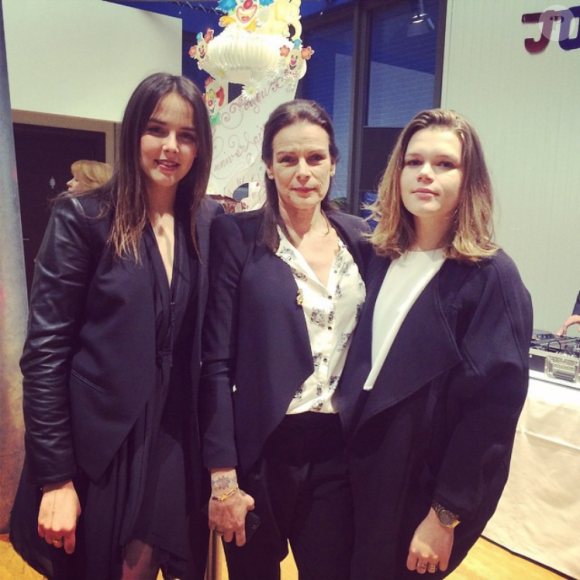Stéphanie de Monaco avec ses filles Pauline Ducruet et Camille Gottlieb, photo Instagram pour ses 50 ans le 1er février 2015