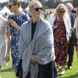 Zara Tindall lors du Royal County of Berkshire Polo Club International Day, le 28 juillet 2018.