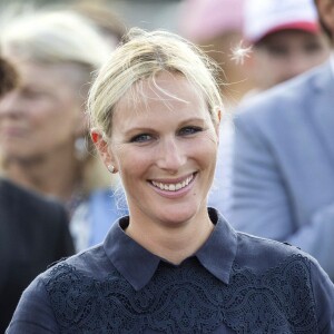 Zara Tindall lors du Royal County of Berkshire Polo Club International Day, le 28 juillet 2018.