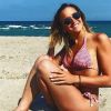 Alicia Boisson en bikini sur une plage de Saint-Cyprien - Instagram, 7 août 2017