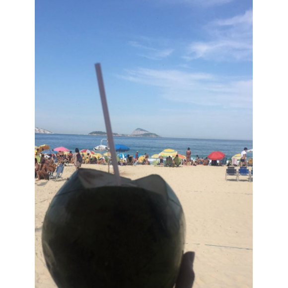 Cristina Cordula en mode healthy au Brésil, le 29 juillet 2018.