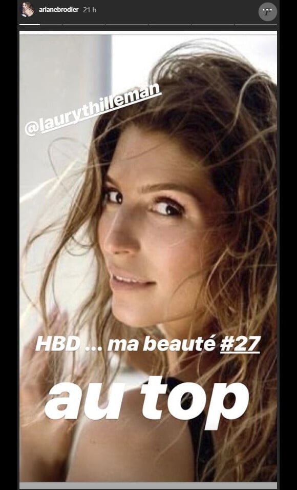Ariane Brodier souhaite un joyeux anniversaire à Laury Thilleman -Instagram, 30 juillet 2018