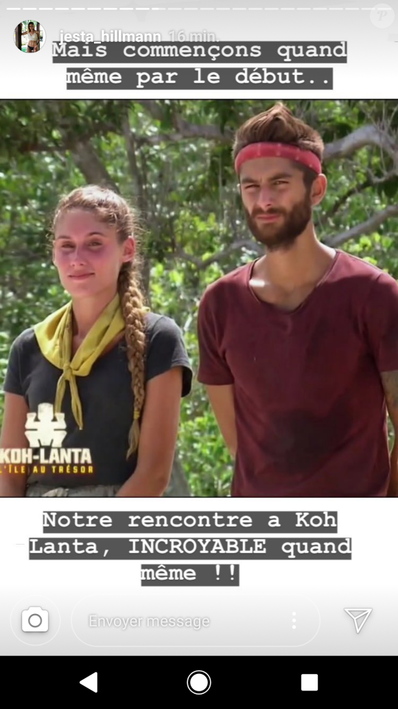 Jesta (Koh-Lanta) dévoile des photos souvenirs d'elle et Benoît - Instagram, 1er août 2018