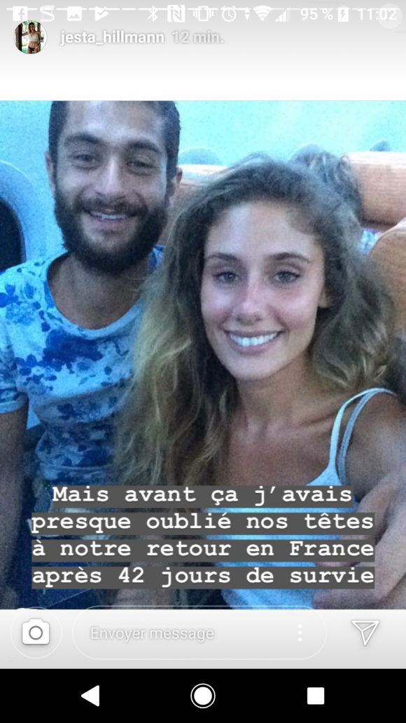 Jesta (Koh-Lanta) dévoile des photos souvenirs d'elle et Benoît - Instagram, 1er août 2018