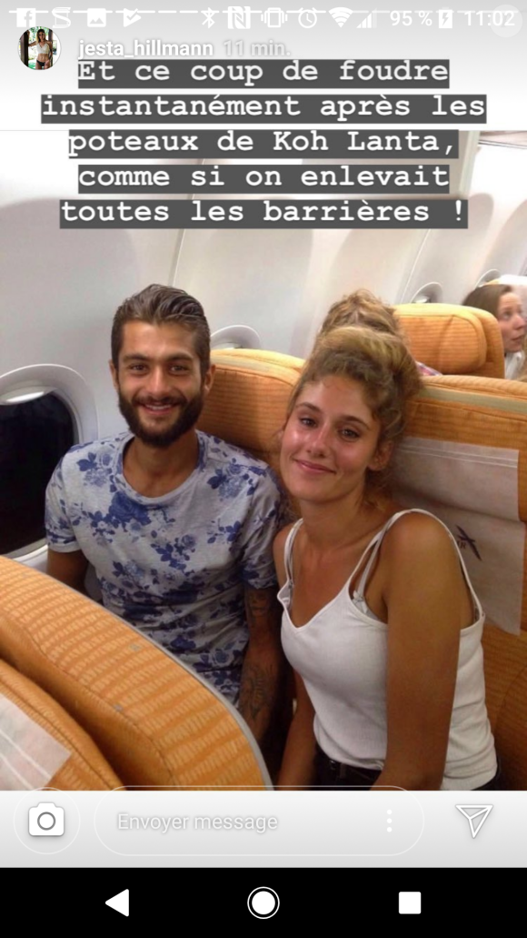 Jesta (Koh-Lanta) dévoile des photos souvenirs d'elle et Benoît - Instagram, 1er août 2018