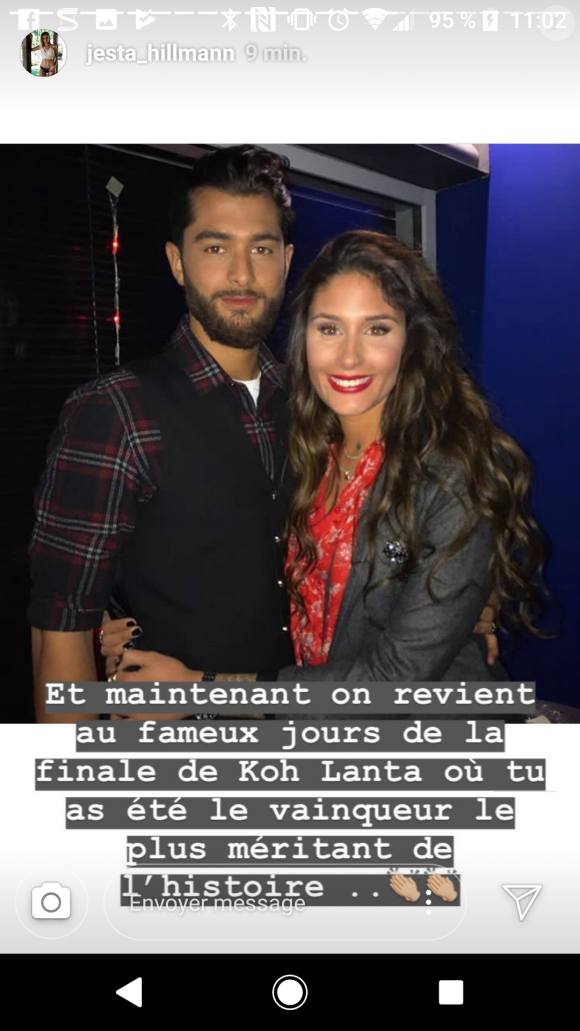 Jesta (Koh-Lanta) dévoile des photos souvenirs d'elle et Benoît - Instagram, 1er août 2018