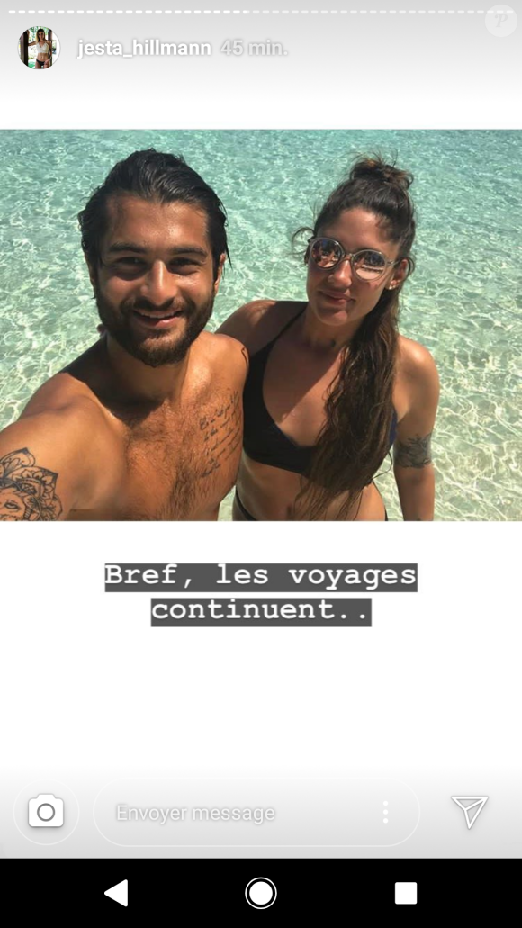 Jesta (Koh-Lanta) dévoile des photos souvenirs d'elle et Benoît - Instagram, 1er août 2018
