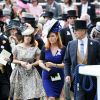 La princesse Eugenie d'York,Sarah Ferguson et le prince Andrew, duc d'York, au Royal Ascot 2015 le 19 juin 2015.