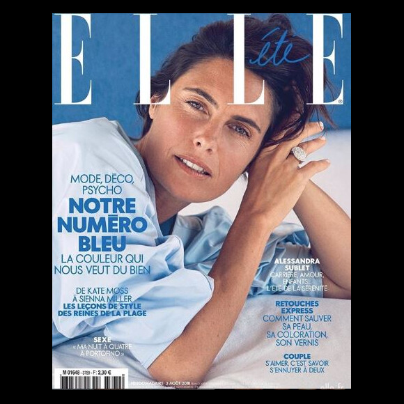 Alessandra Sublet en couverture du nouveau numéro de ELLE - 3 août 2018
