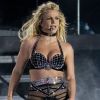 Britney Spears sur la scène du "Pride Festival" dans le Preston Park à Brighton, le 4 août 2018.
