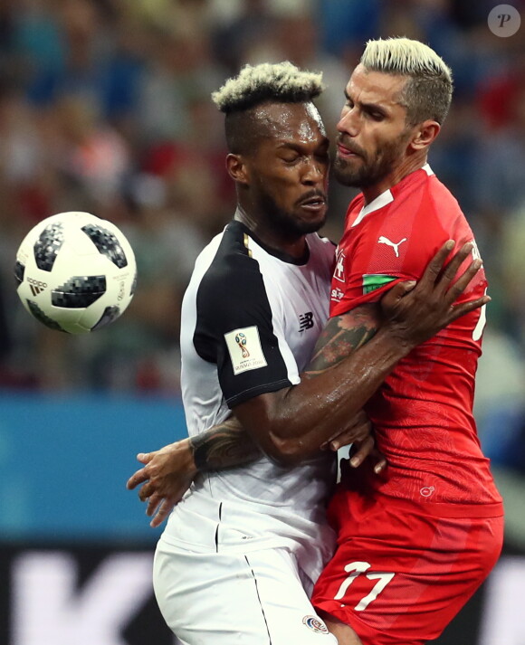 Valon Behrami lors de la Coupe du monde 2018 en Russie avec l'équipe de Suisse.