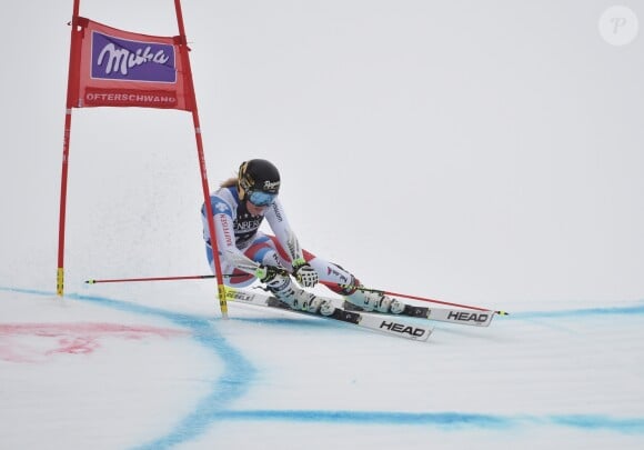 Lara Gut en mars 2018 lors du Super-G d'Ofterschwang