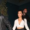 Kourtney Kardashian et son compagnon Younes Bendjima arrivent au restaurant Petite Taqueria pour l'anniversaire de K. Jenner à West Hollywood, le 2 novembre 2017