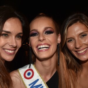 Marine Lorphelin (Miss France 2013), Maëva Coucke (Miss France 2018), Camille Cerf (Miss france 2015) - M. Coucke (Miss France 2018) fête son 24ème anniversaire à Paris le 27 juin 2018. © Veeren/Bestimage