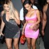 Kanye West et sa femme Kim Kardashian - Arrivées et sorties des célébrités venues au restaurant "Craig's" puis au club "Delilah" pour célébrer les 21 ans de Kylie Jenner à Los Angeles, le 9 août 2018.