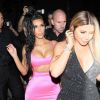 Kim Kardashian, Larsa Pippen - Arrivées et sorties des célébrités venues au restaurant "Craig's" puis au club "Delilah" pour célébrer les 21 ans de Kylie Jenner à Los Angeles, le 9 août 2018.