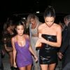 Kourtney Kardashian, Khloe Kardashian, Kendall Jenner - Arrivées et sorties des célébrités venues au restaurant "Craig's" puis au club "Delilah" pour célébrer les 21 ans de Kylie Jenner à Los Angeles, le 9 août 2018.
