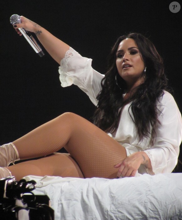 Demi Lovato en concert à l'O2 Arena à Londres le 25 juin 2018