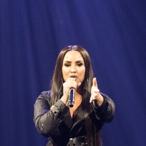 Demi Lovato en concert à la Lanxess Arena à Cologne, le 6 juin 2018.