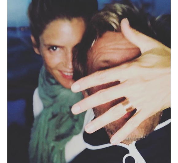 Alice Taglioni et Laurent Delahousse. Photo publiée sur Instagram le 15 août 2018.