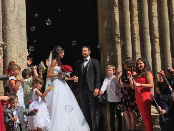 Sophie Vouzelaud et son mari Fabien, le 18 août 2018.