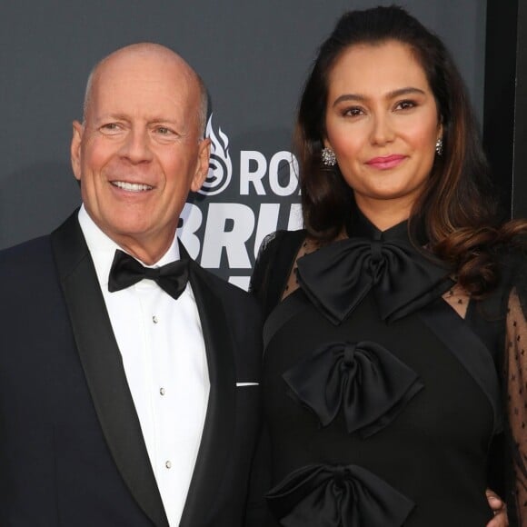Bruce Willis et sa femme Emma Heming à la soirée Comedy Central Roast Of B. Willis au Palladium à Hollywood, le 14 juillet 2018
