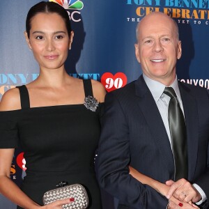 Bruce Willis et sa femme Emma - Tony Bennett fête ses 90 ans au Radio City Music Hall à New York le 15 septembre 2016.