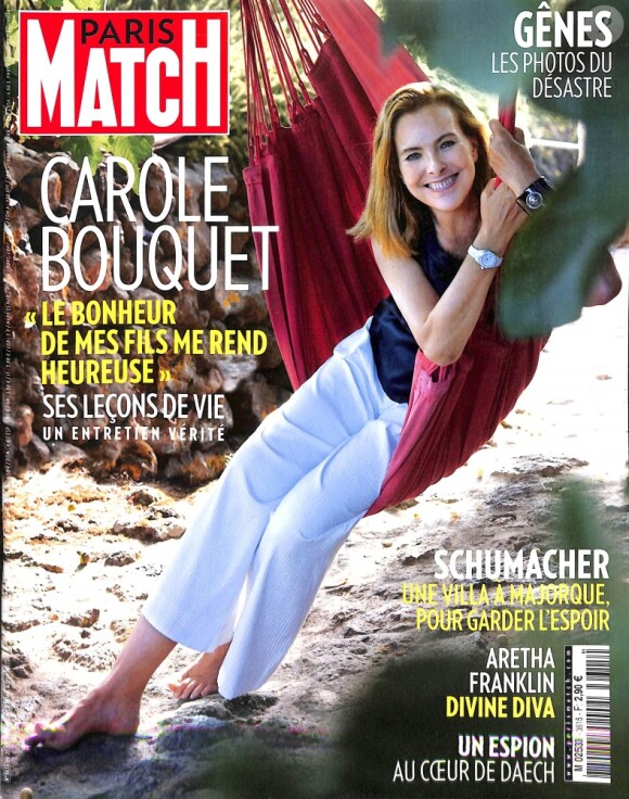 Couverture du magazine "Paris Match" en kiosques le 23 août 2018.
