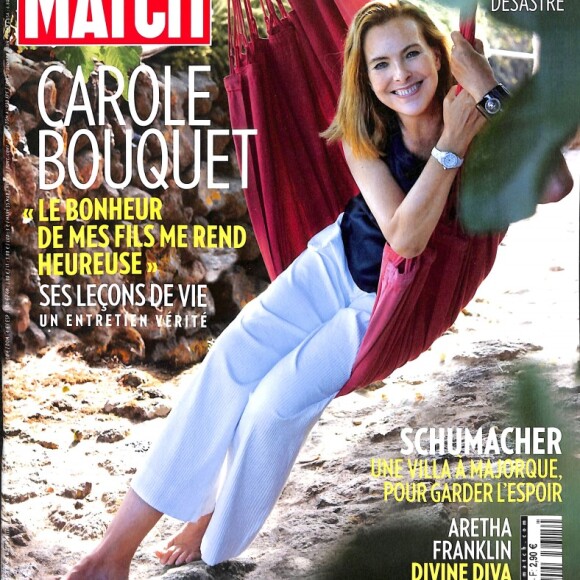 Couverture du magazine "Paris Match" en kiosques le 23 août 2018.