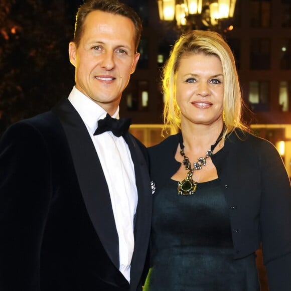 Michael Schumacher, récompensé, et sa femme Corinna lors du 31ème Gala des Légendes du Sport, Deutscher Sportpresseball, a l'Opéra de Francfort. Le 10 novembre 2012.