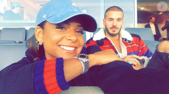 Matt Pokora et Christina Milian s'affichent sur Instagram, ce 28 mai 2018.