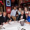 Les artistes de cirque Emilien et Rosa Bouglione, l'acteur Jean-Paul et Alain Belmondo, Michou, le chanteur Michel Orso, Charles Gerard - Michou fête son 84ème anniversaire dans son cabaret à Paris le 18 juin 2015.