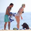 Exclusif -  Kesha et son compagnon Brad Ashenfelter passent une journée romantique sur la plage de Todos Santos au Mexique, le 16 août 2018