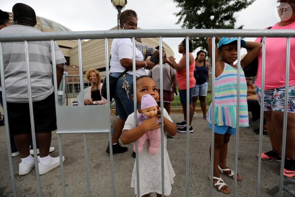 Le corps de Aretha Franklin arrive au musée Charles H. Wright à Detroit pour deux jours le 28 août 2018.