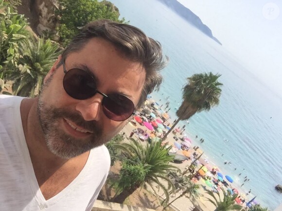 Stéphane Pauwels en vacances en Andalousie le 7 août 2018.