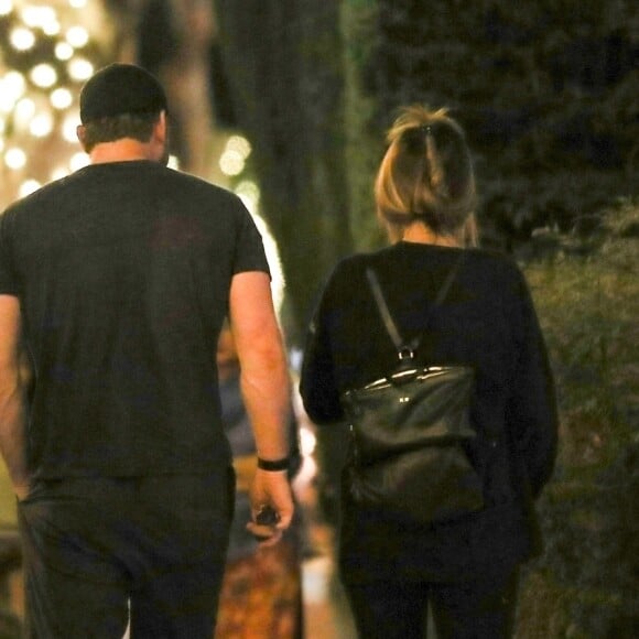 Chris Pratt et sa compagne Katherine Schwarzenegger sont allés dîner au restaurant R+D Kitchen à Santa Monica. Les tourtereaux semblent détendus après ce rendez-vous en tête à tête, le 29 aout 2018.