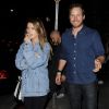 Exclusif - Chris Pratt et sa compagne Katherine Schwarzenegger sont allés faire la fête au Beauty & Essex après un diner en amoureux à Hollywood, le 11 août 2018.
