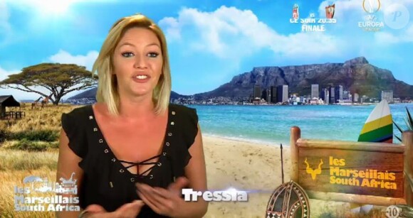 Tressia heureuse de retrouver son amie Adixia lors de l'épisode des "Marseillais South Africa" du 18 mai 2016, sur W9