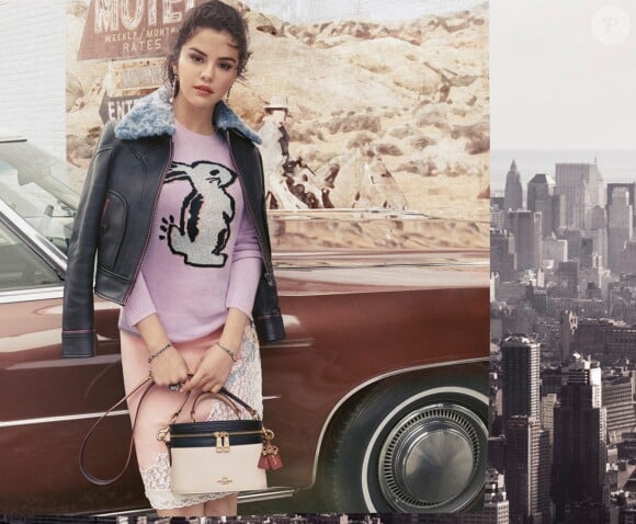 Selena Gomez pose pour la nouvelle campagne publicitaire de "Coach".