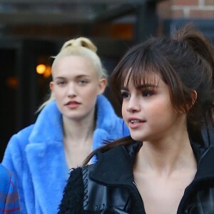 Selena Gomez, toute de Coach vêtue à New York, le 13 février 2018.