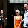 Lady Gaga quitte l'hôtel Hyatt à Paris. Le 30 août 2018.